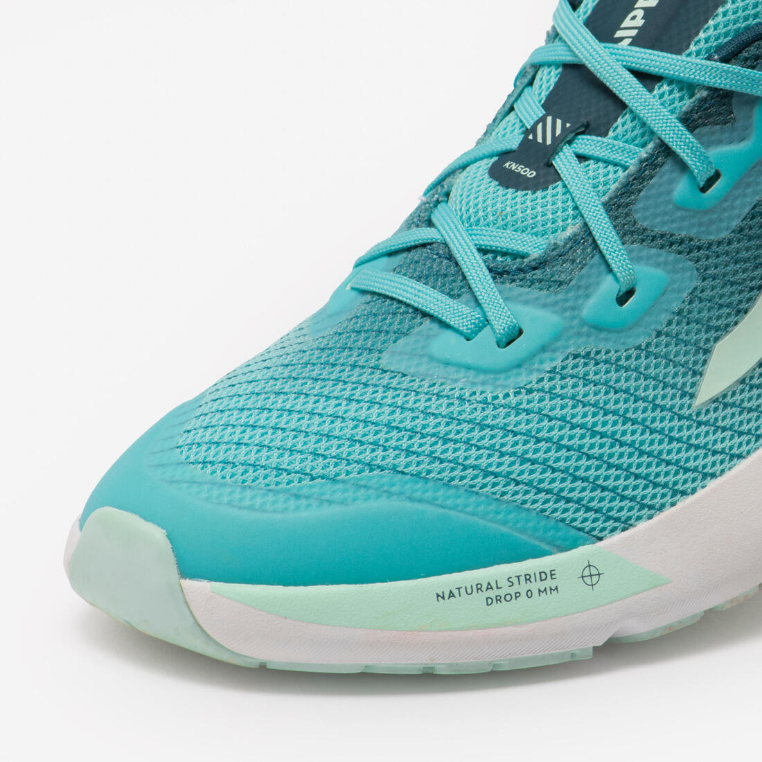 Chaussures de running drop 0 Enfant - KIPRUN KN500 vertes jaunes noires