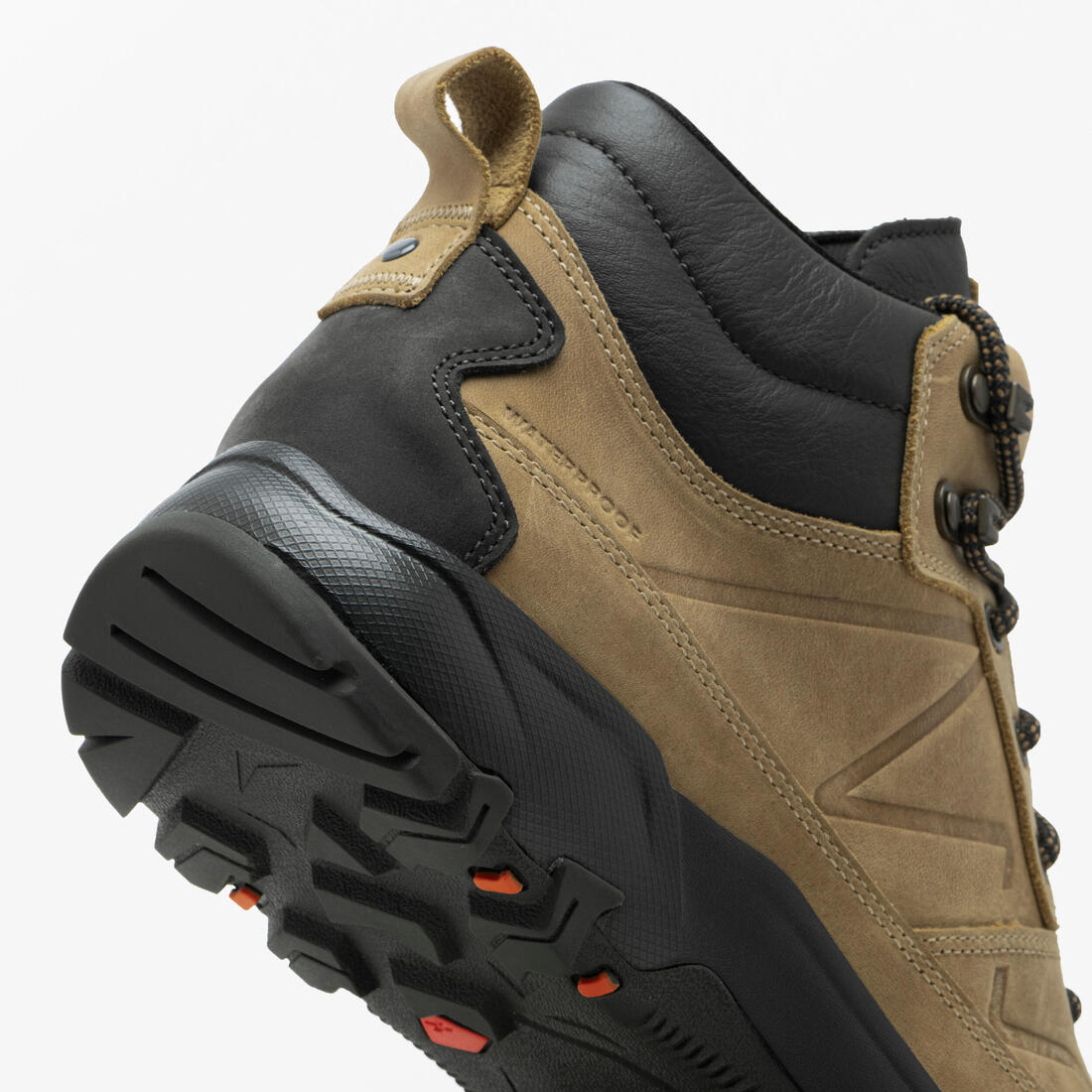 Chaussures de randonnée mid imperméables homme, NH500 Cuir WP