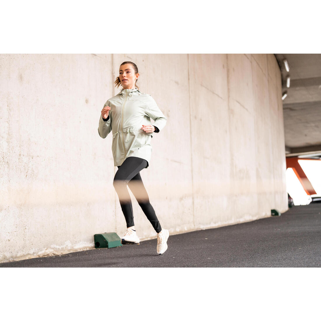 Legging chaud de running Femme - KIPRUN Run 100 Warm Noir