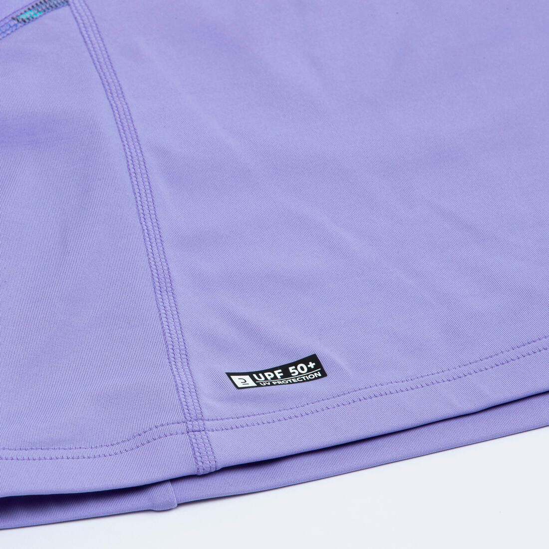 Tee shirt anti uv manches longues fille - 500 orchid