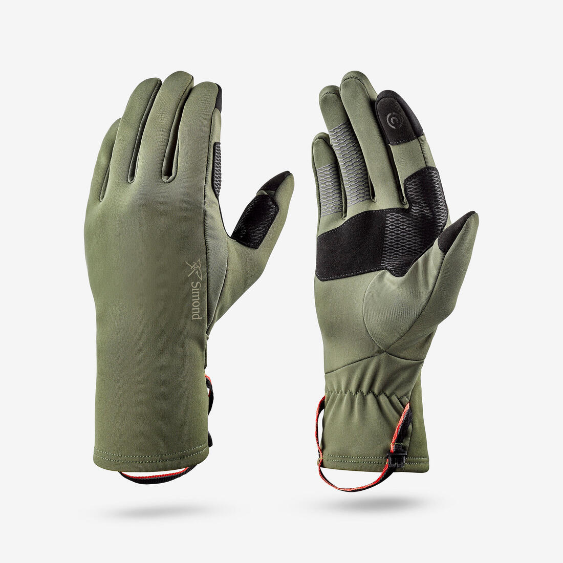 Gants tactiles et stretch de trekking adultes, MT500