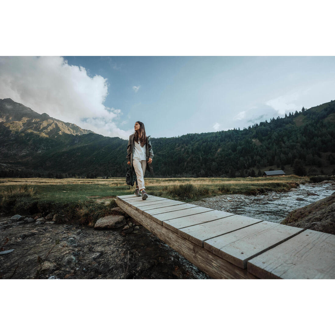 Pantalon en lin de randonnée - NH500 FEMME
