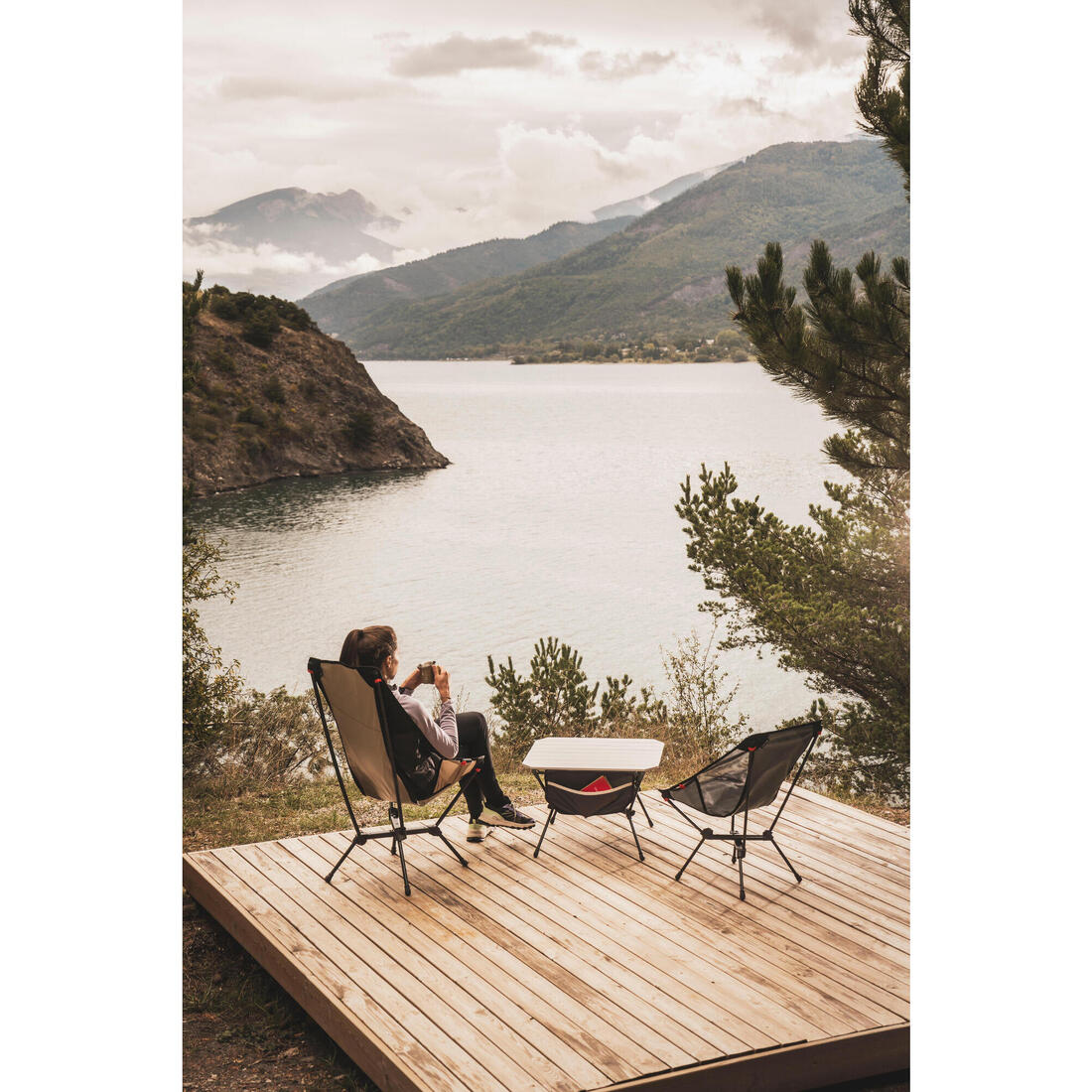 Chaise basse de camping, pliante et ultra compacte, 500 M