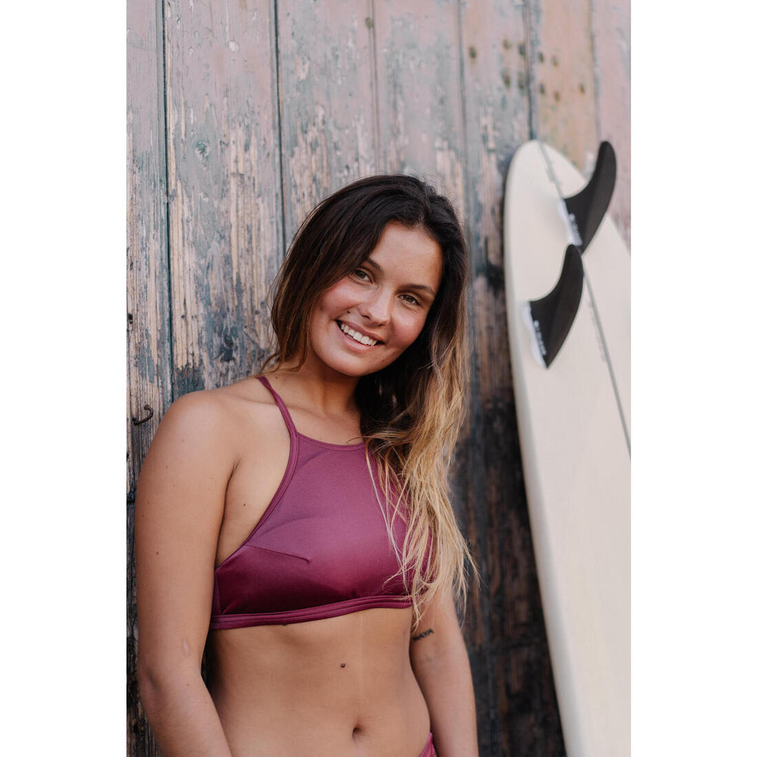 Haut de maillot de bain femme brassière de surf dos dégagé ANDREA KOGA MALDIVES