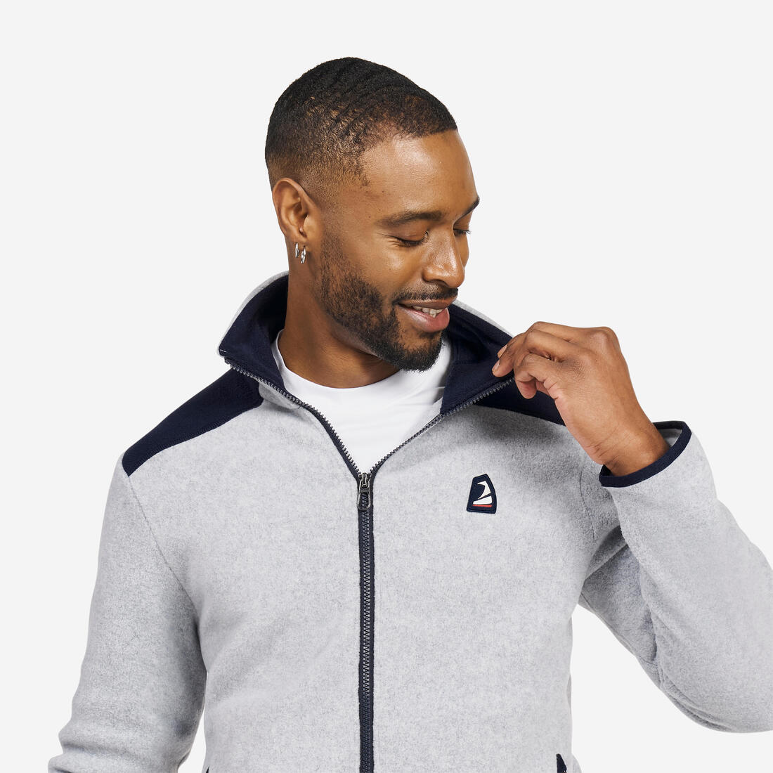 Polaire chaude de voile homme, 100 chiné