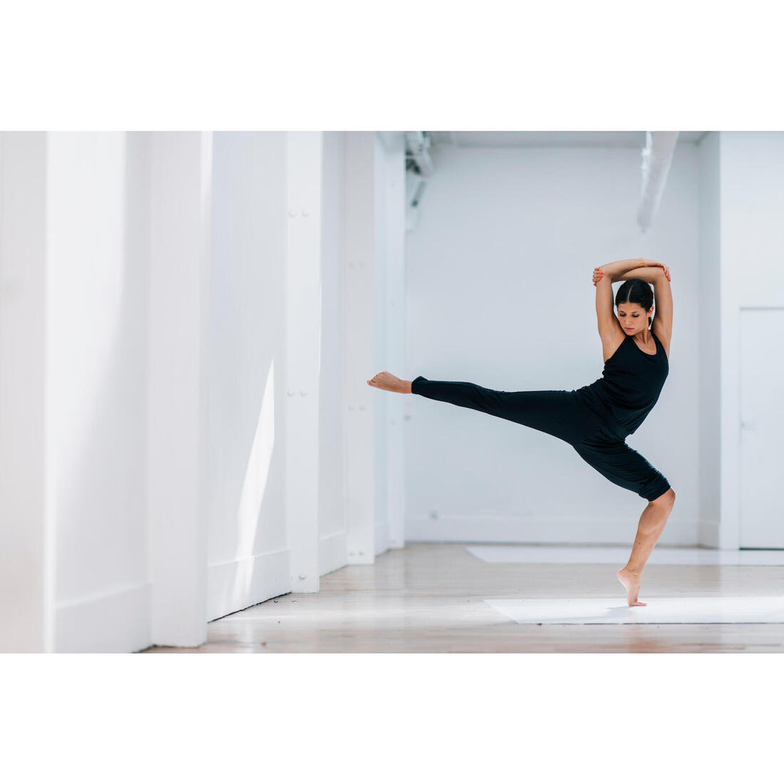 Combinaison danse modern jazz fluide Femme - noire