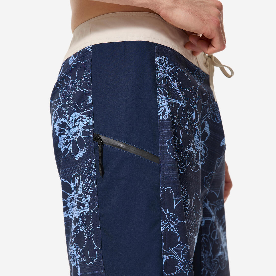 Short de bain boardshort surf long 19" homme, 500 Arch alex