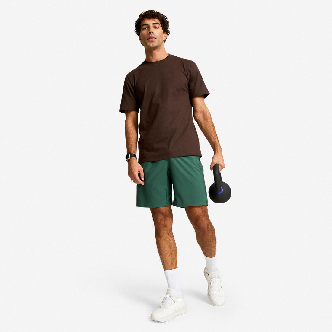 Short de fitness respirant poches zippées homme