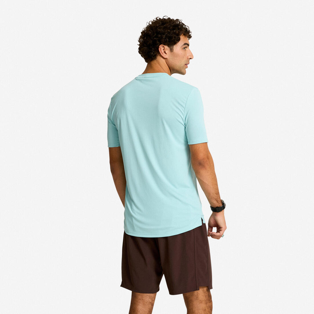 T-shirt de fitness manches courtes respirant col rond homme