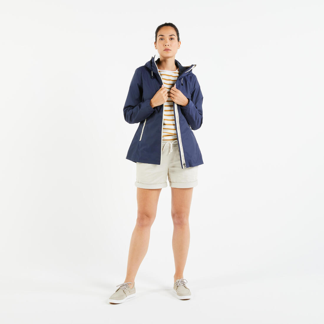 Veste imperméable de voile - veste de pluie sailing 100 femme