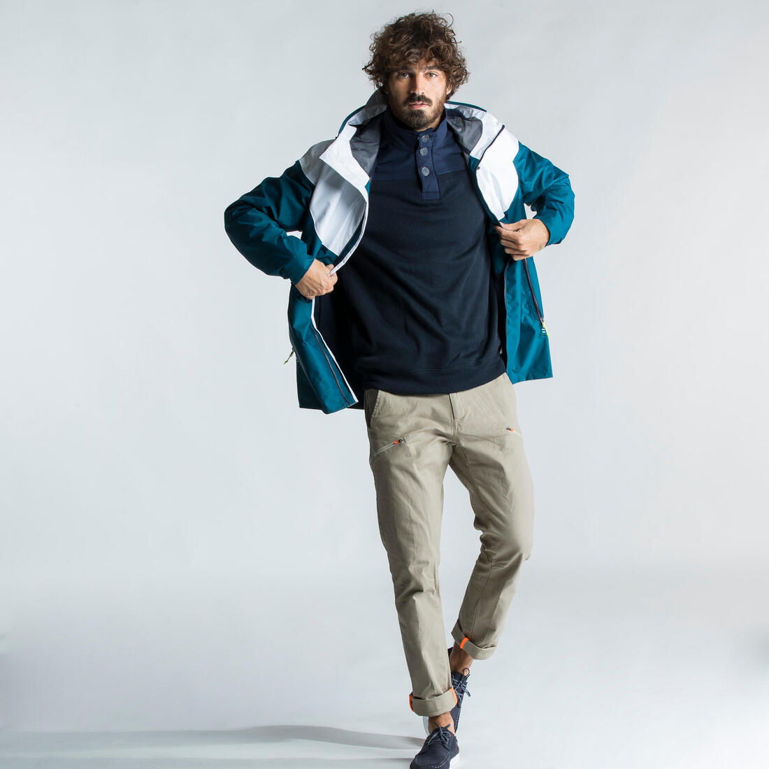 Veste imperméable de voile - veste de pluie coupe vent sailing 100