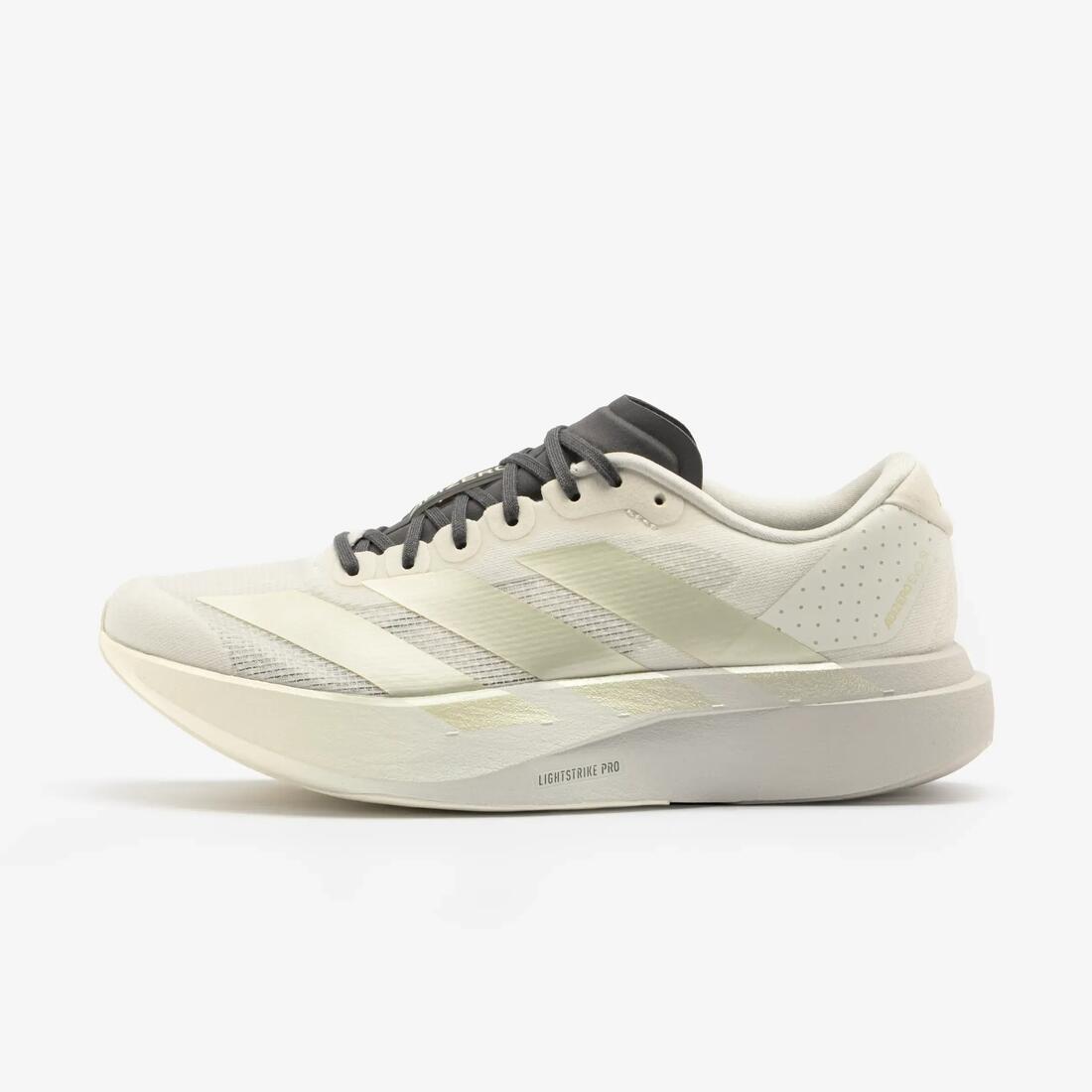 Chaussures running femme, adidas Adizero Evo SL noires et blanches