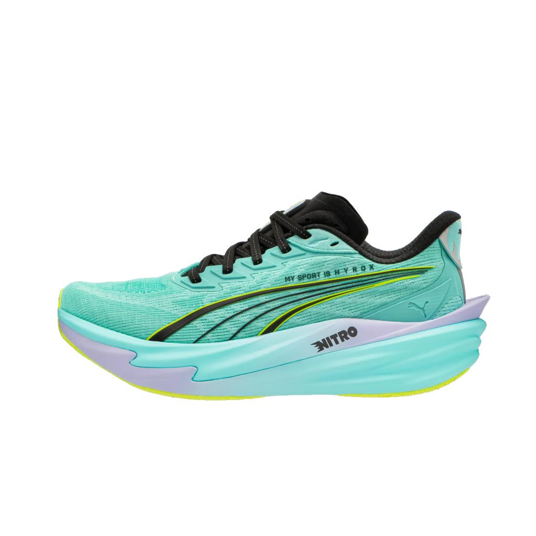 Chaussures de Running Hyrox Femme, Puma Deviate Nitro vert