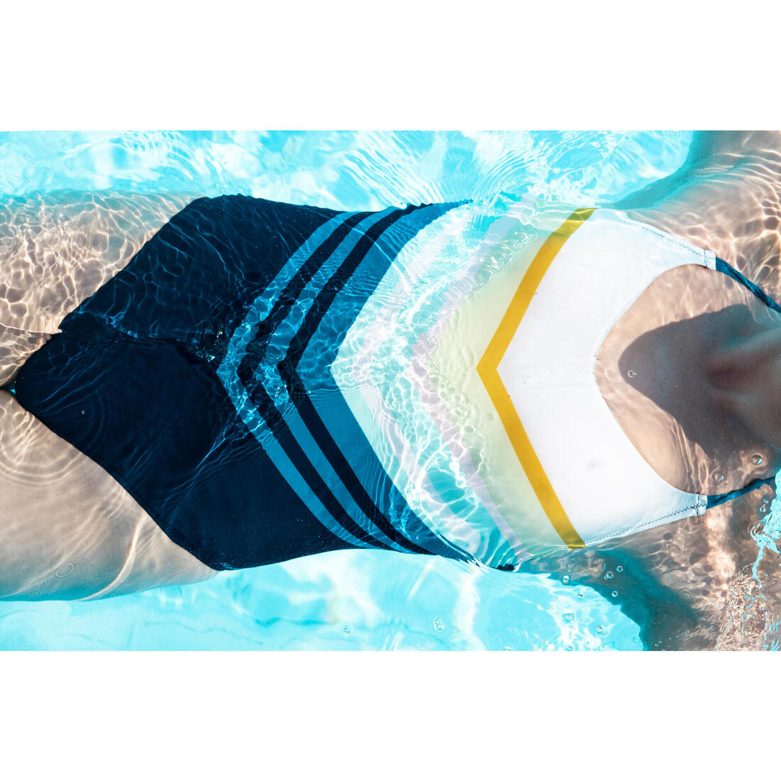 Maillot de Bain de Natation Femme 1 Pièce Lila Sharp Marine