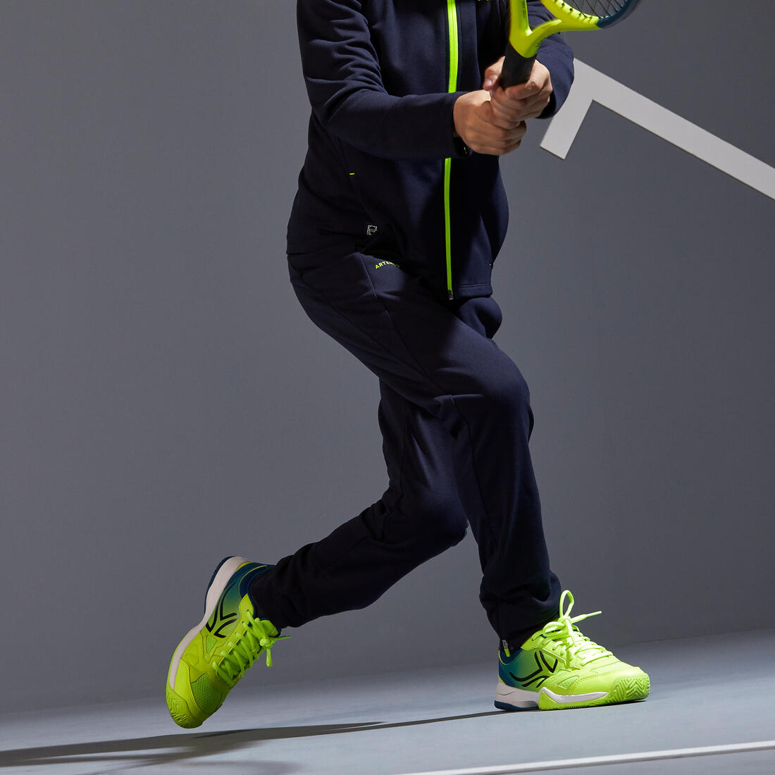 Pantalon de tennis garcon - TPA 500 noir