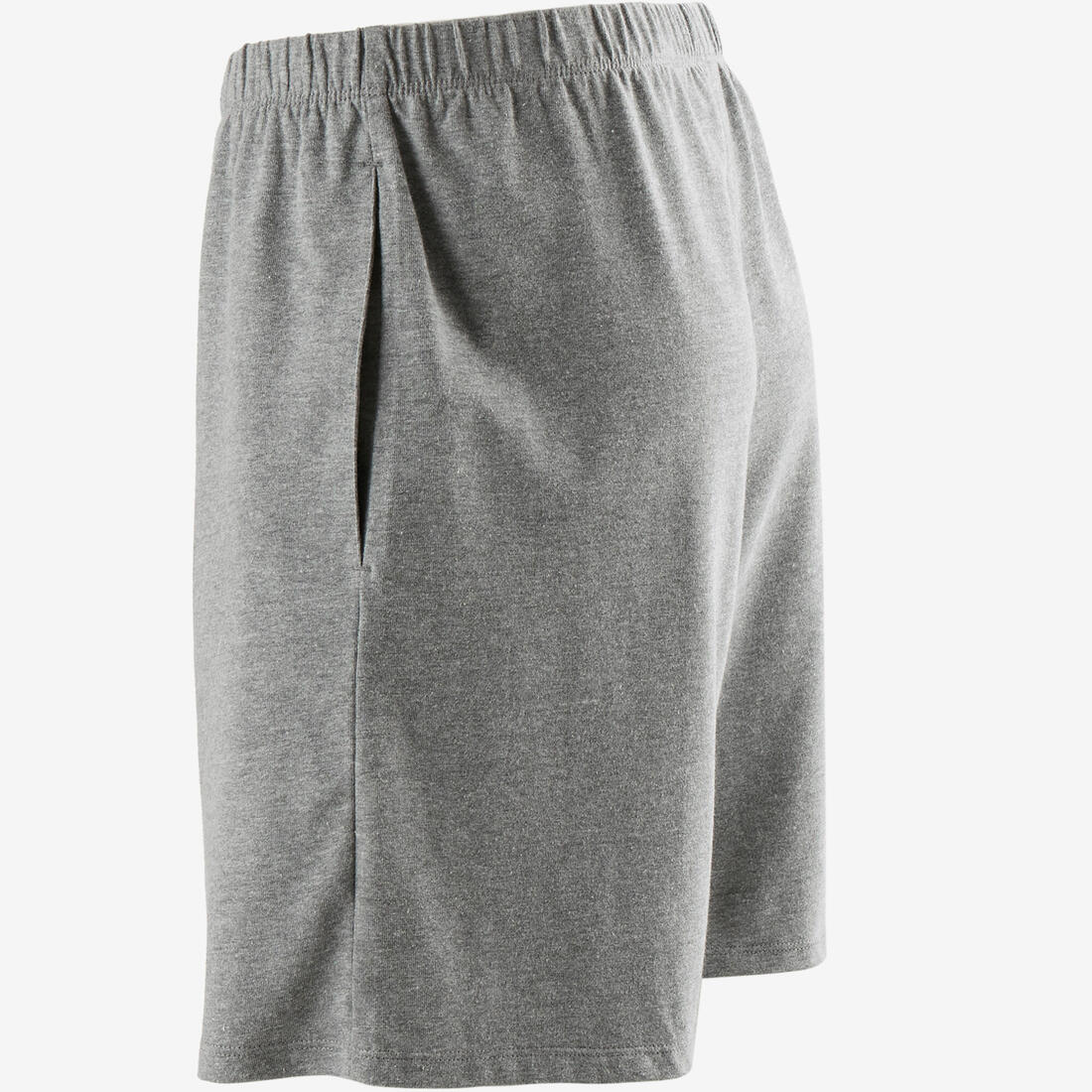 Short Fitness homme coton droit avec poche clés - 100 court