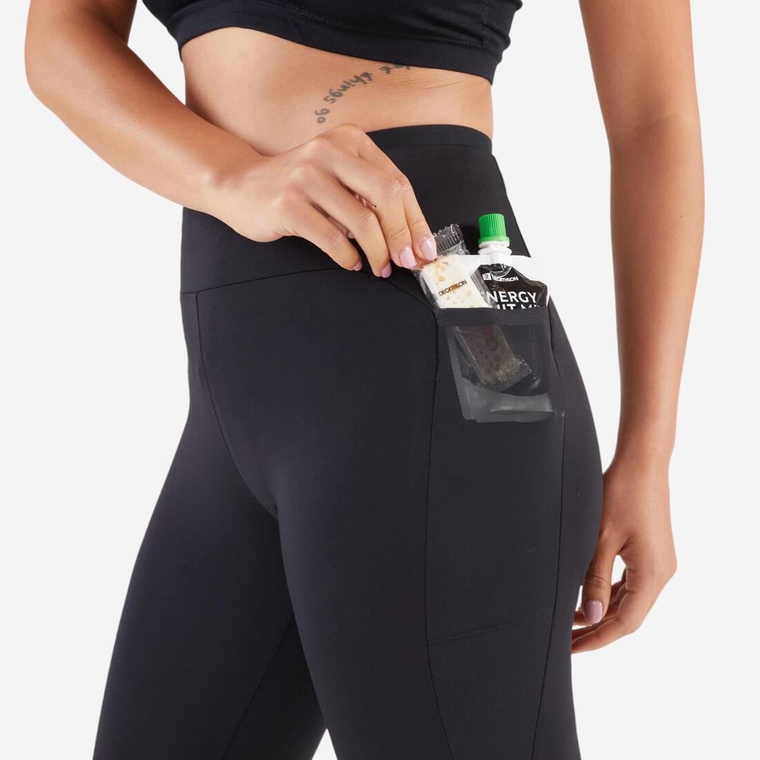 Legging court de running respirant Femme - KIPRUN Run 500 Confort