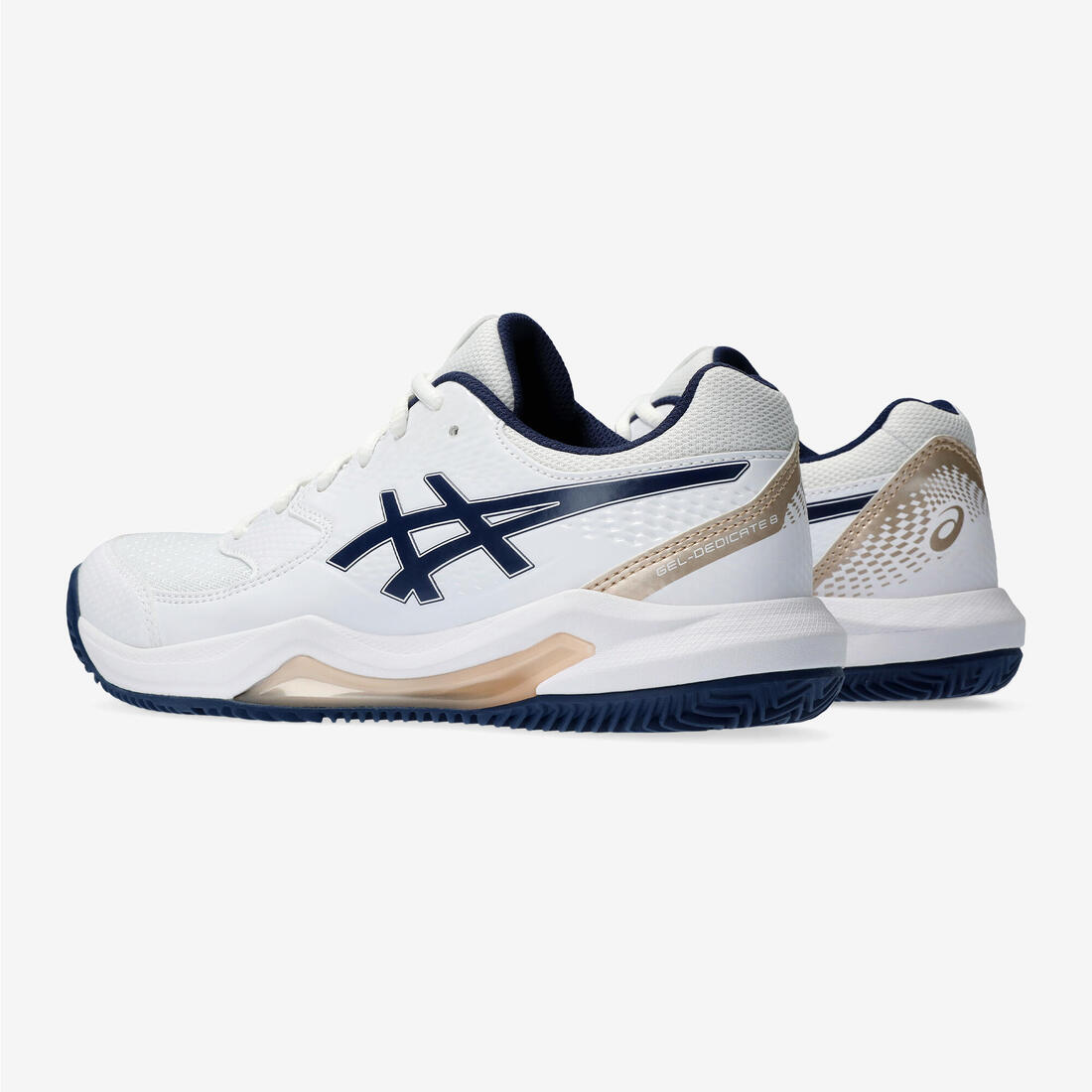 Chaussures de Tennis terre battue femme - Gel Dedicate 8 blanc