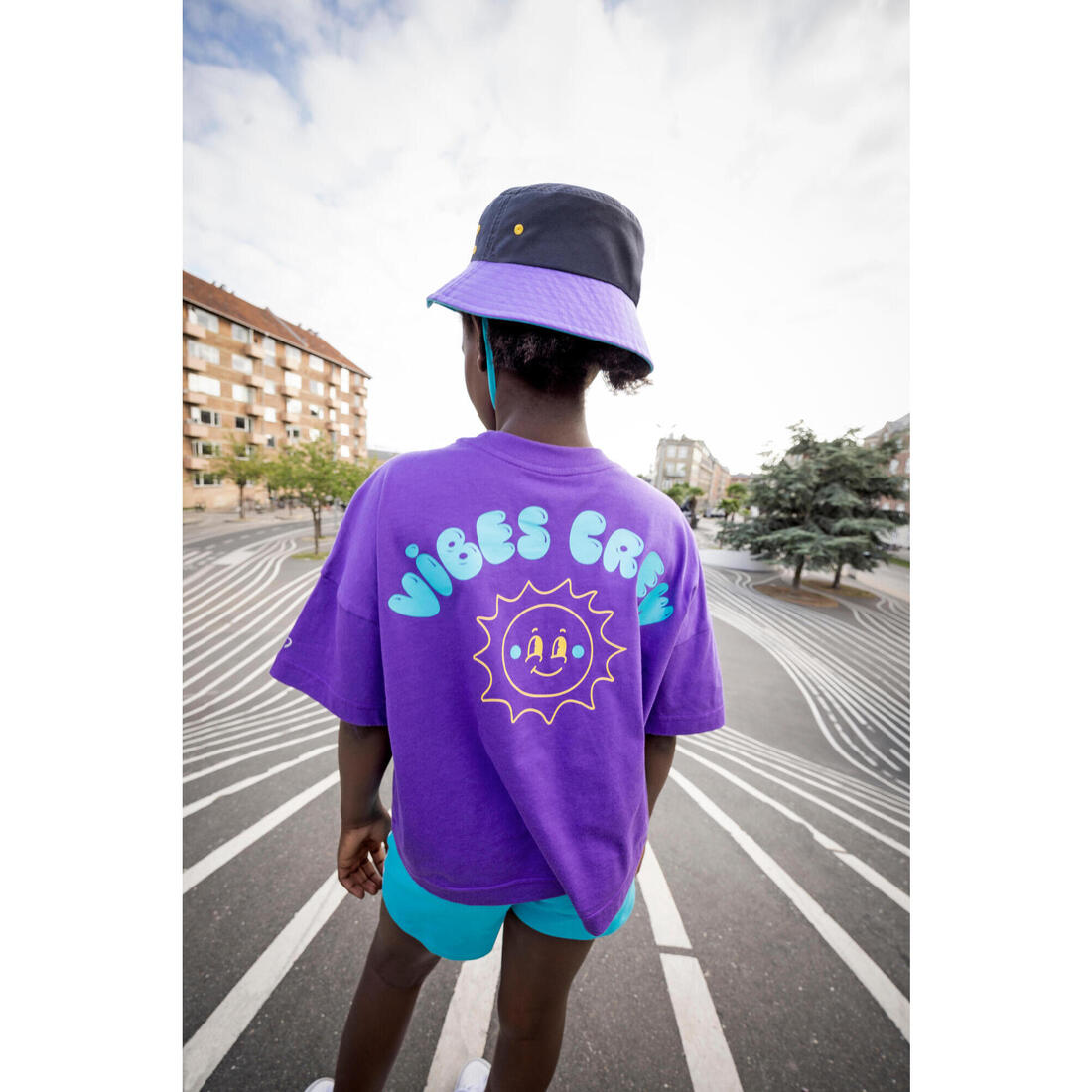 Short multisport coton fille