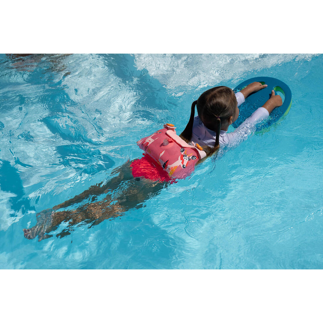 Brassards-ceinture piscine évolutif TISWIM enfant bleu "DRAGON"
