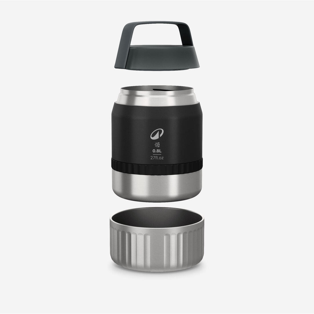 Boite alimentaire 900 isotherme acier inox 0,8L pour le camping, randonnée/trek