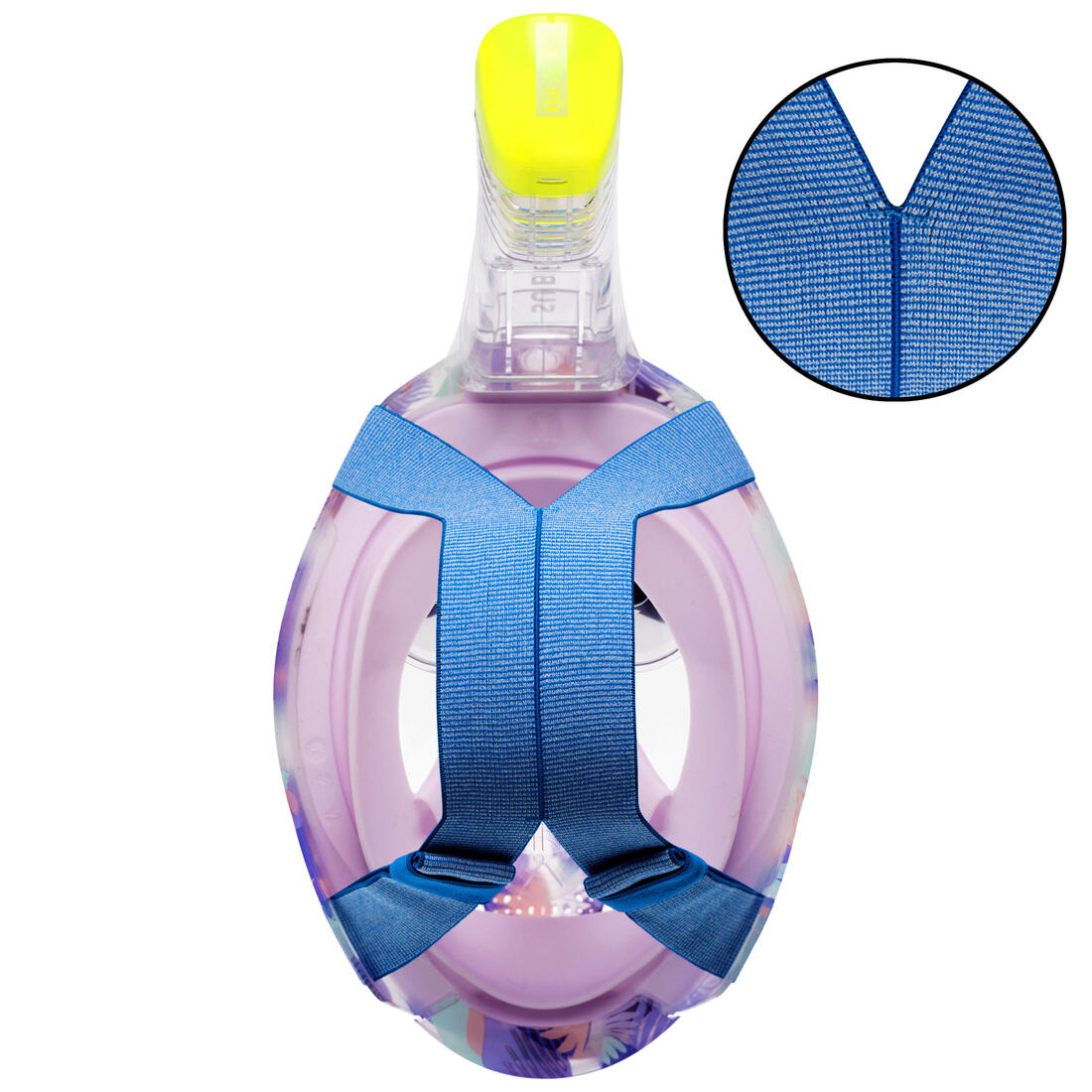 Masque snorkeling surface easybreath + avec valve acoustique > 10 ans - jungl