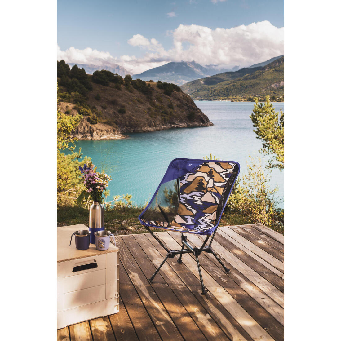 Chaise basse de camping, pliante et ultra compacte, 500 M