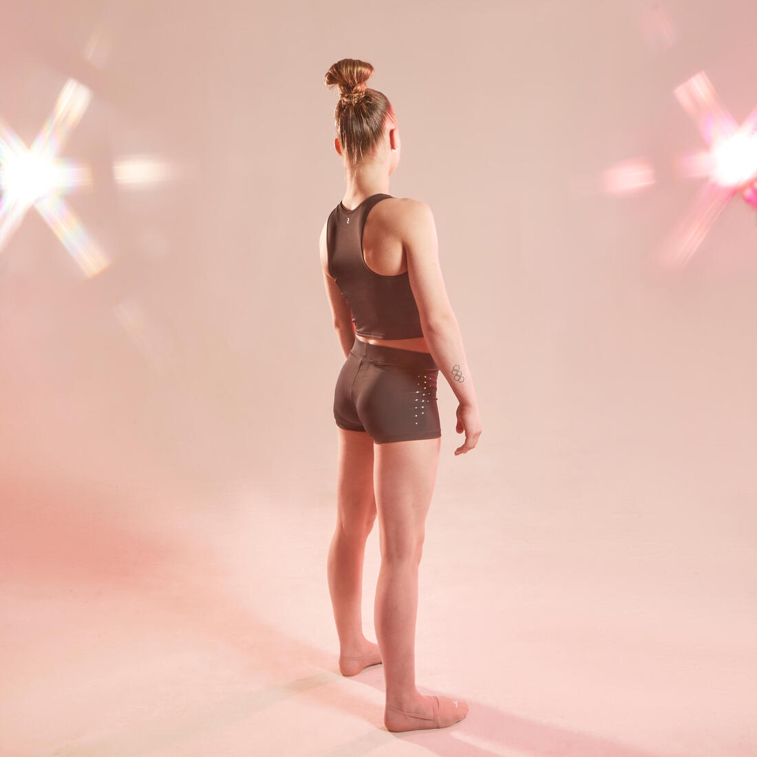 Short noir strass 900 Gymnastique Artistique Féminine