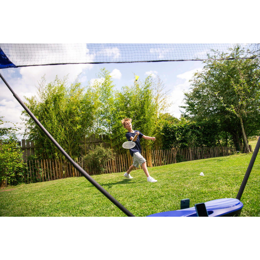 Kit Filet de Badminton Fun 3 Mètres - Bleu Roi
