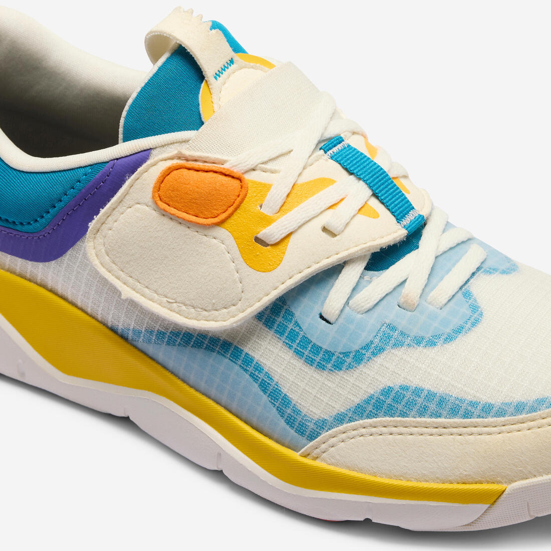 Chaussures de sport à scratch faciles à enfiler enfant,Playful City multicoclore