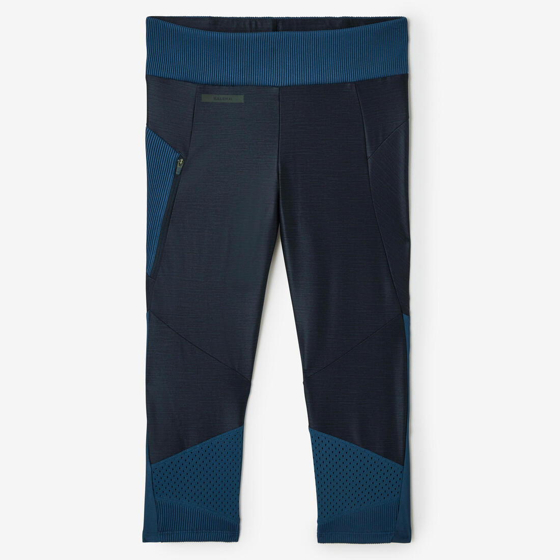 Legging court running respirant femme - Dry+ Feel noir