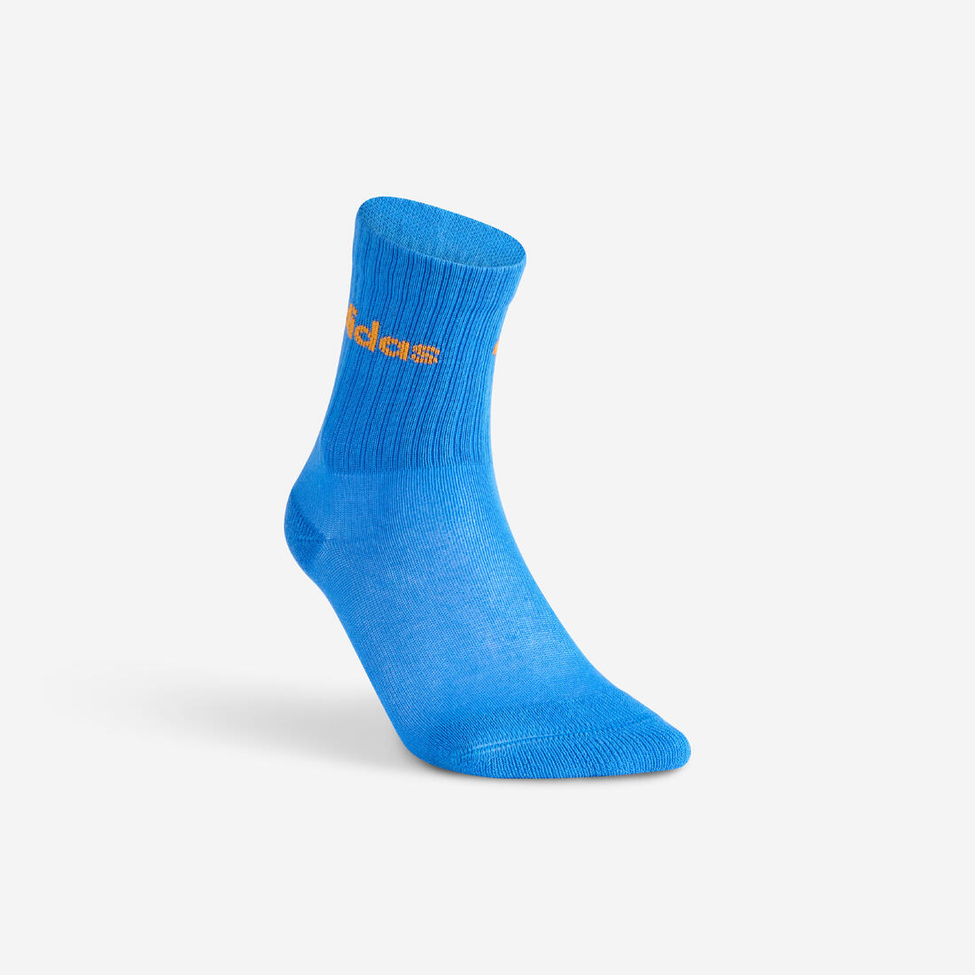 Chaussettes de sport hautes lot de 3 paires enfant, Adidas JR High bleu