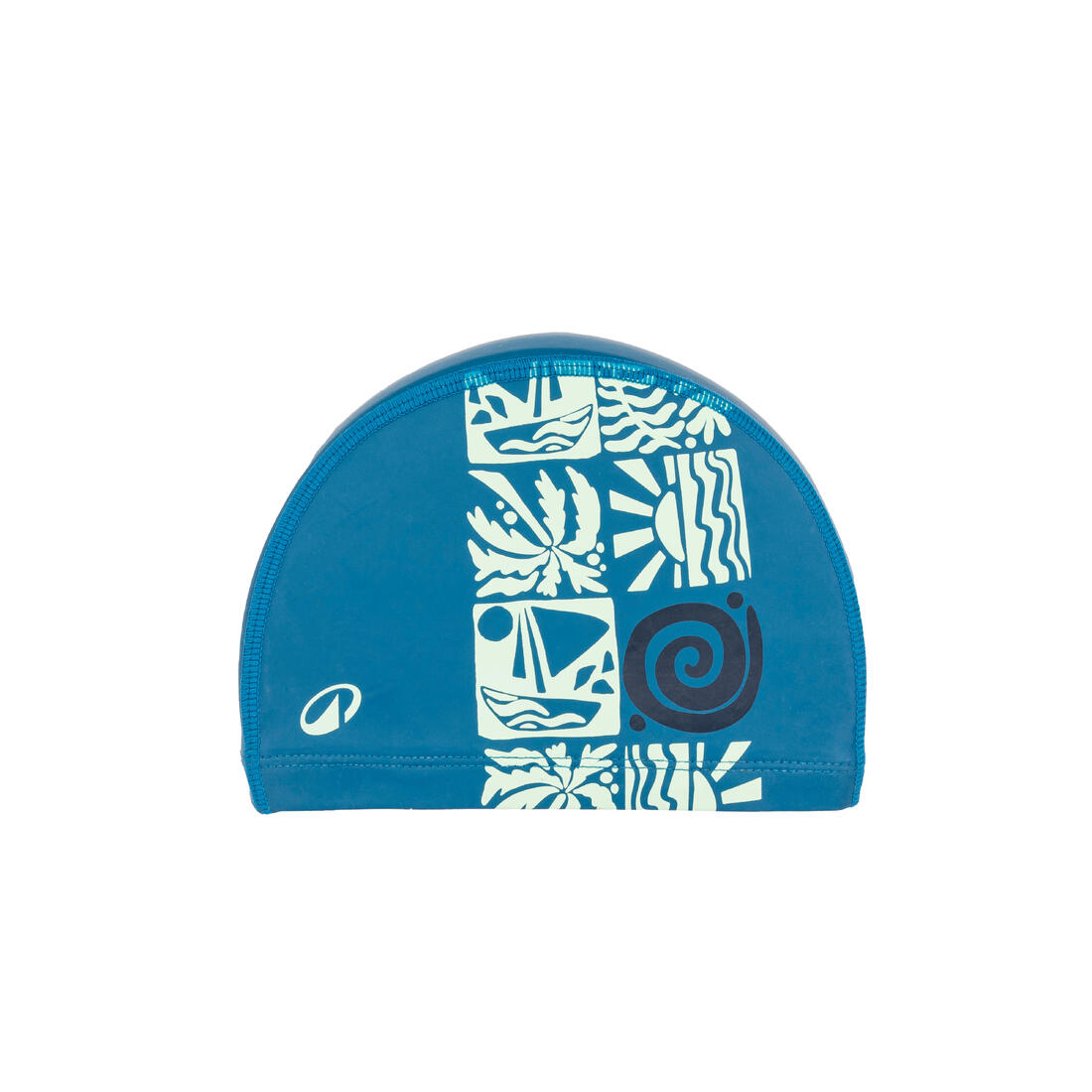Bonnet de Bain en Maille Enduite - Tissu Imprimé - Taille S - Rose Marg