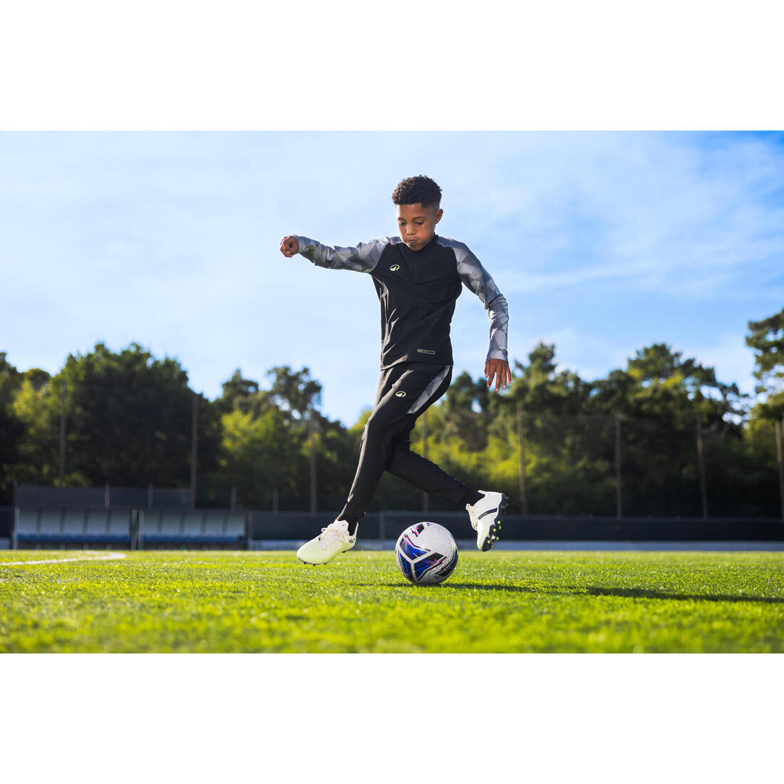 CHAUSSURES DE FOOTBALL ENFANT A LACETS VIRALTO I FG SNAKE