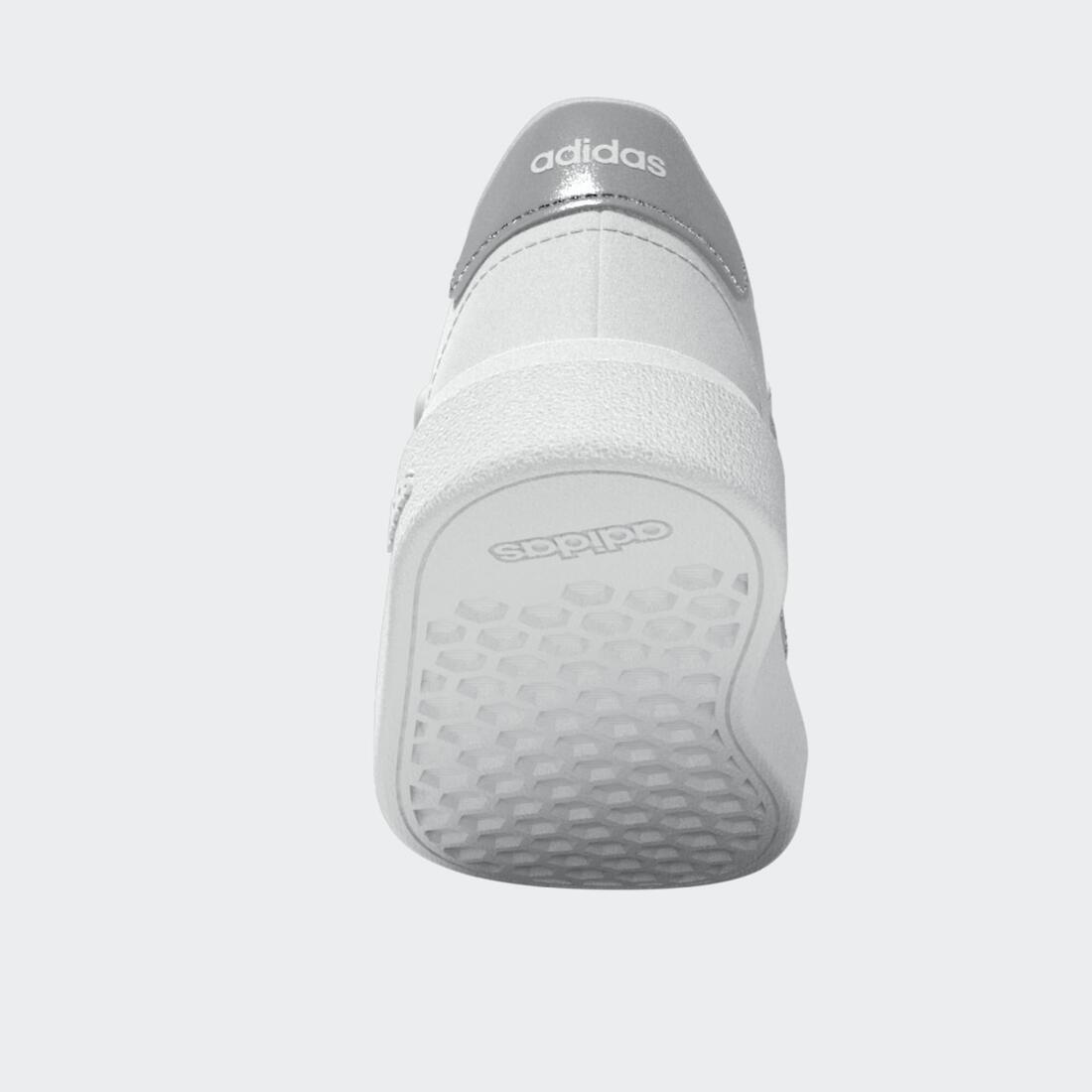 Chaussure bébé grand court 2.0, blanc argent