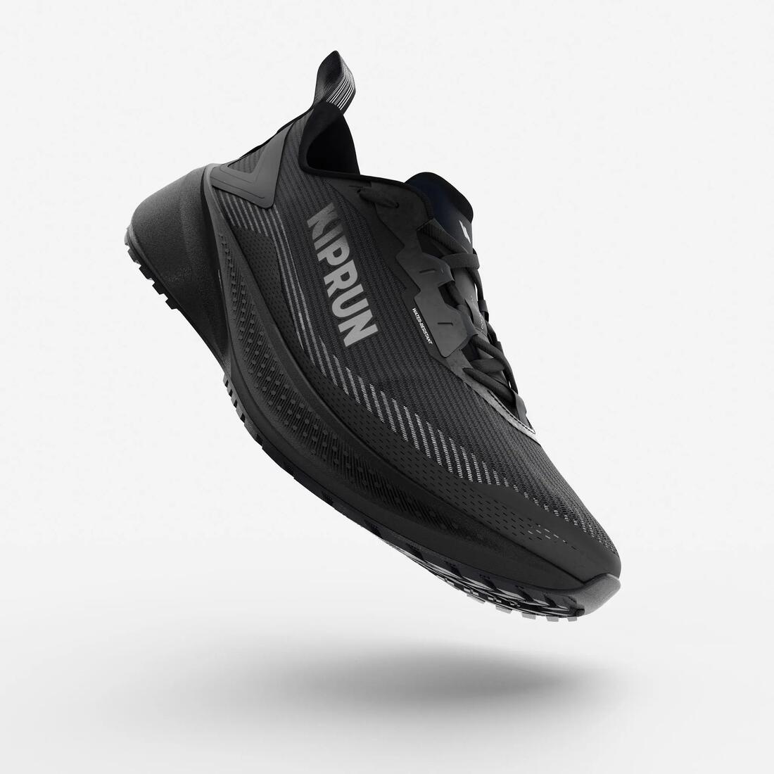 Chaussures running polyvalentes & déperlantes homme, KIPRUN KIPCORE WR, noire