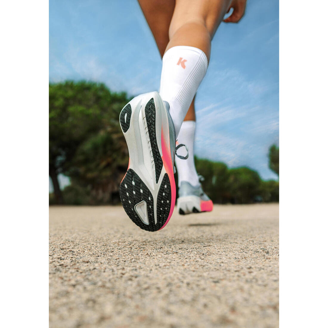 Chaussures de running route femme, Kiprun Kipstorm tempo