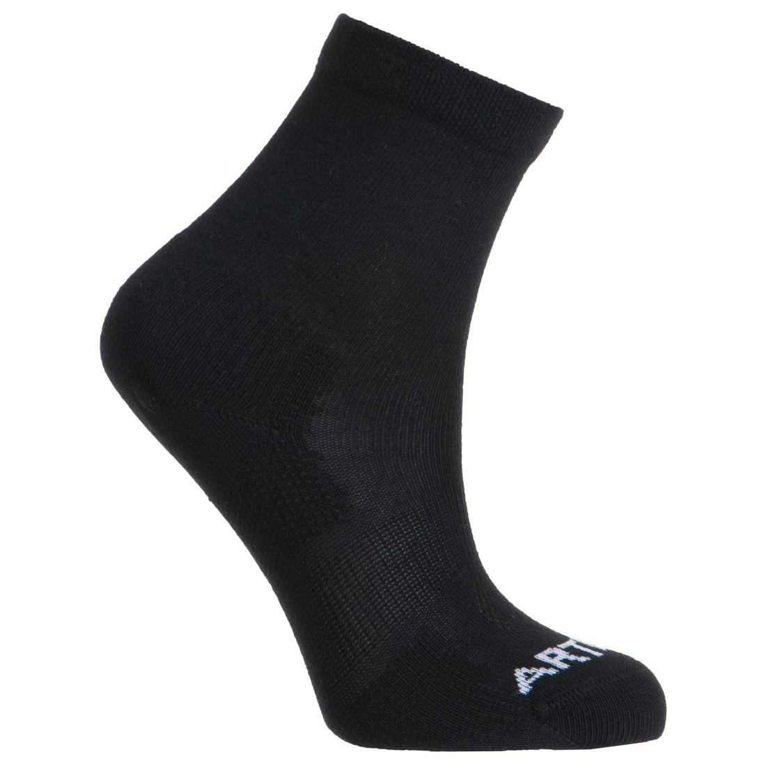 CHAUSSETTES DE SPORT ENFANT HAUTES ARTENGO RS 160 BLANC MARINE BLANC LOT DE 3