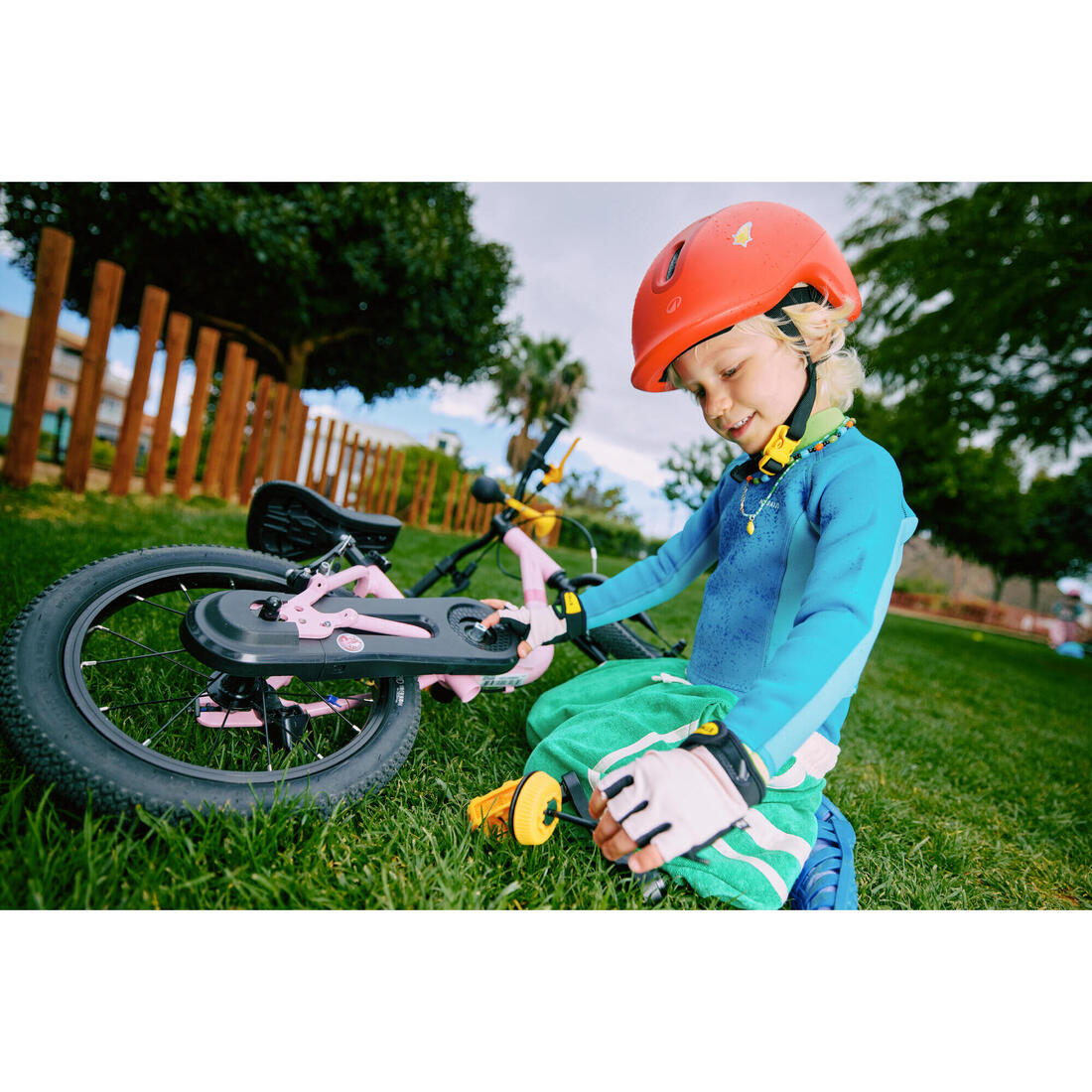 Casque velo enfant 47-55 cm, play 500