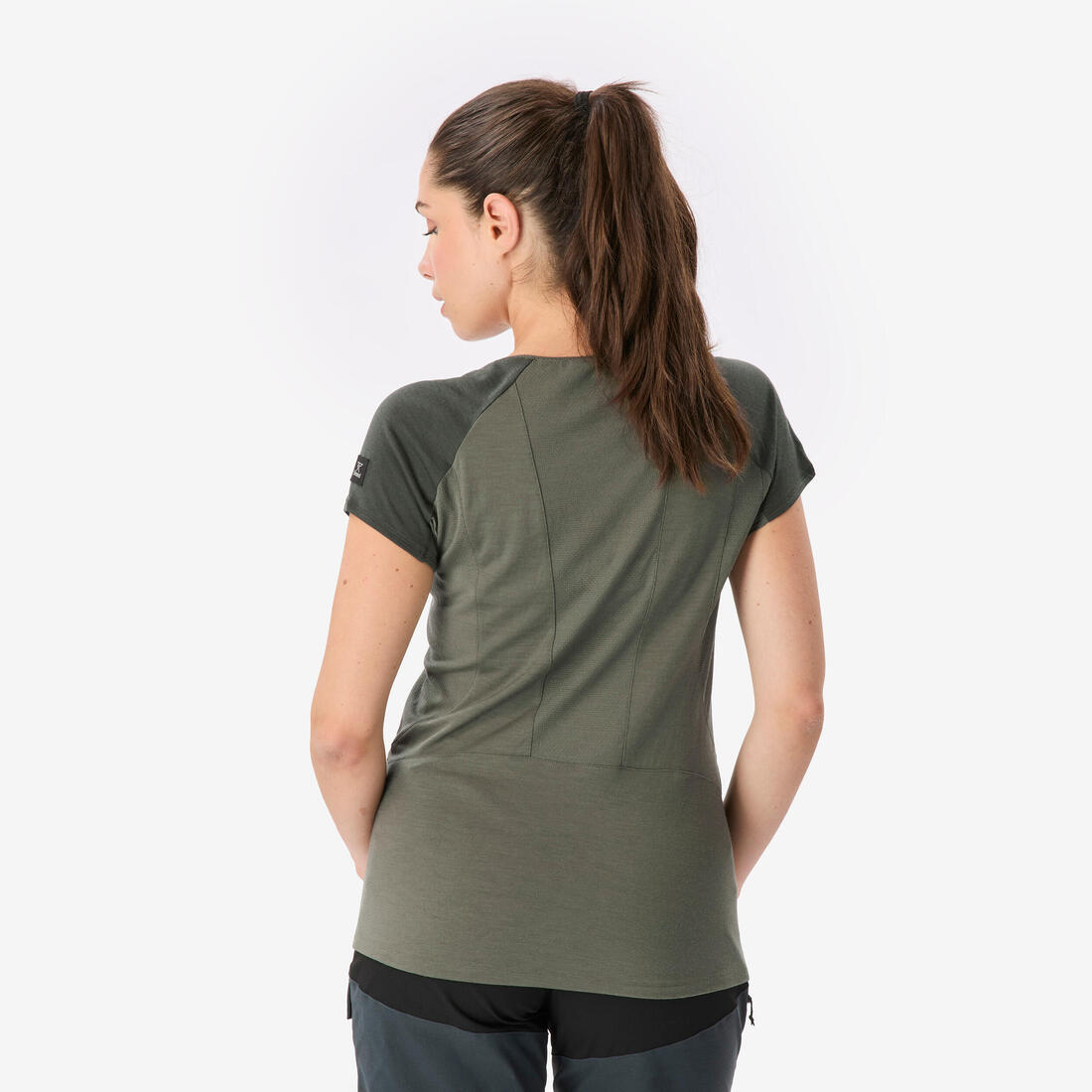 T-shirt de trek manches courtes en laine mérinos femme, Merino Resist