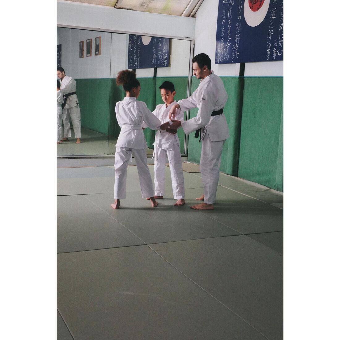 Kimono de judo pour débutant enfant, blanc
