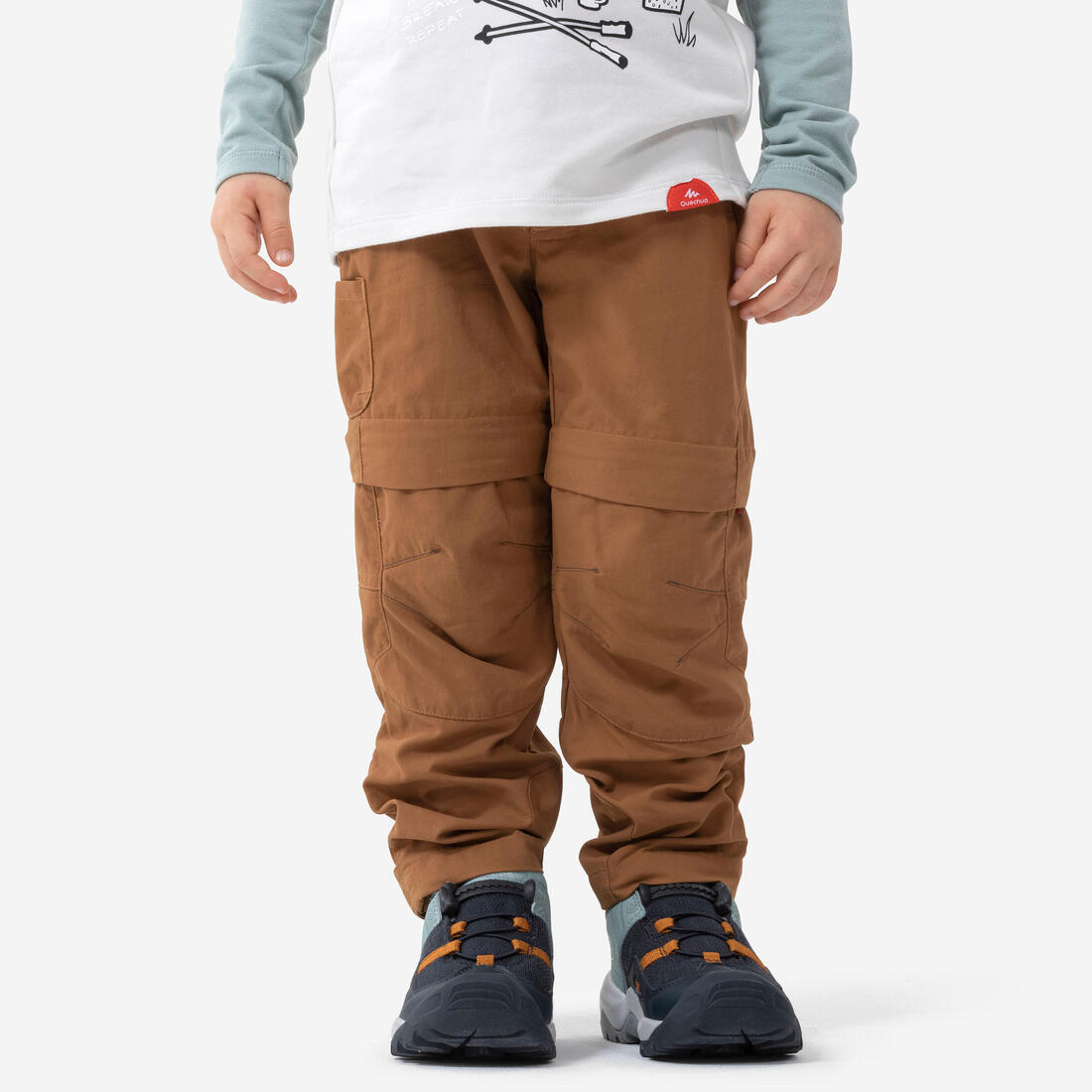 Pantalon de randonnée modulable enfant - MH500 KID 2-6 ANS