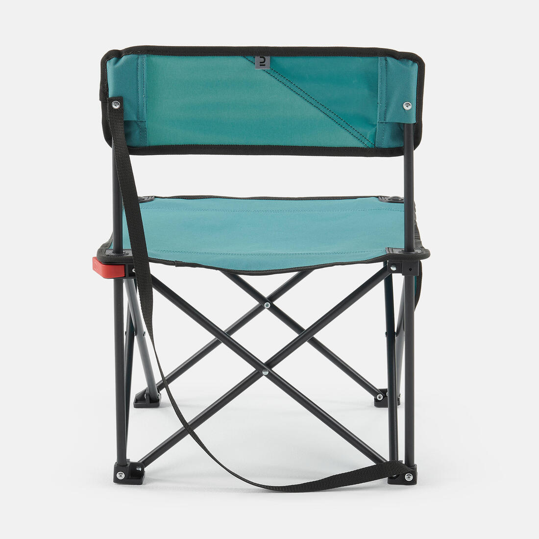 Chaise basse compacte de camping 100 bleue