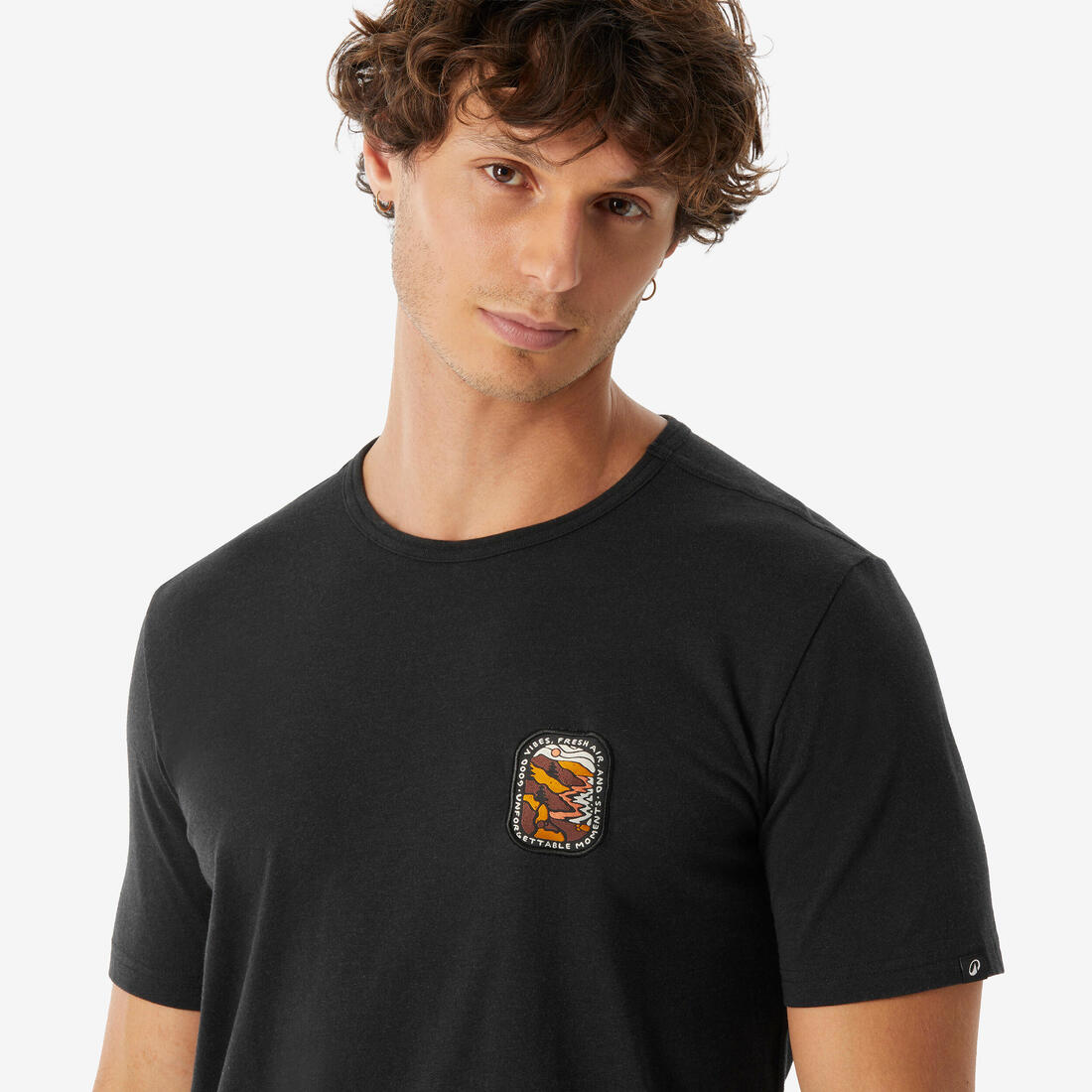 T-shirt de randonnée manches courtes homme, NH100