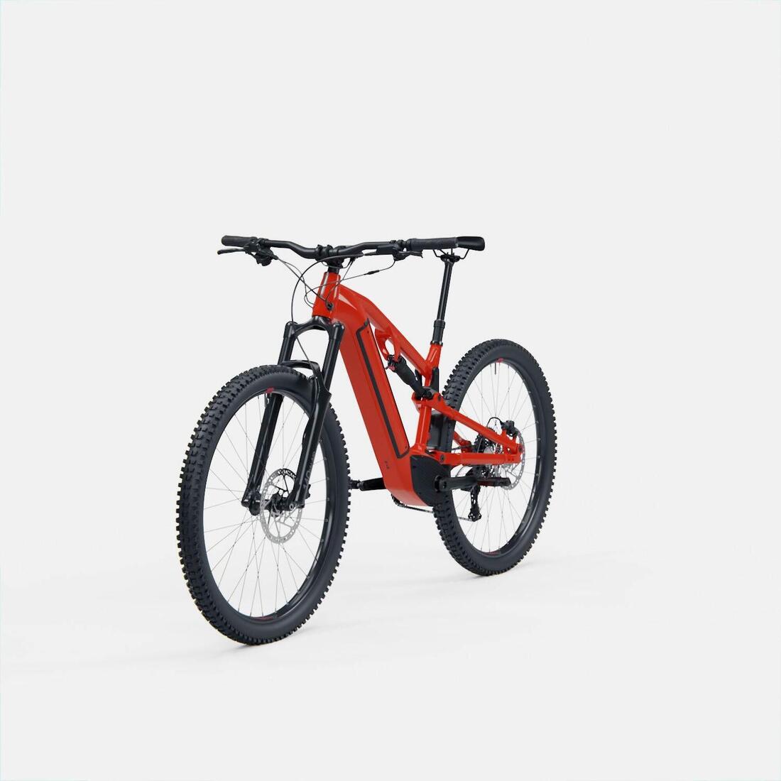 Vélo VTT électrique tout suspendu 29" - E-EXPL 520 S Rouge vif