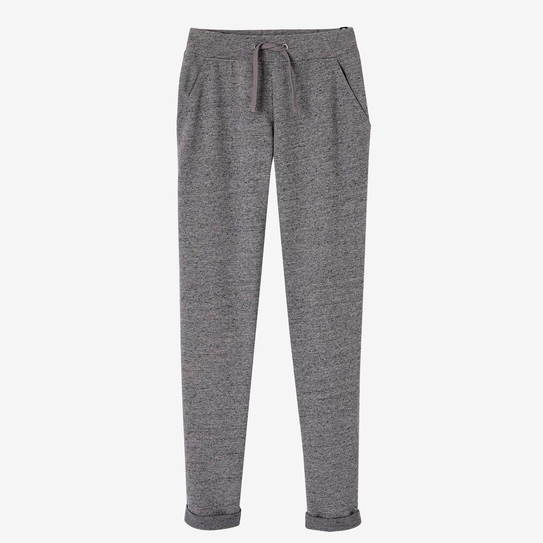 Pantalon Jogging Slim Fitness Femme - 500 gris