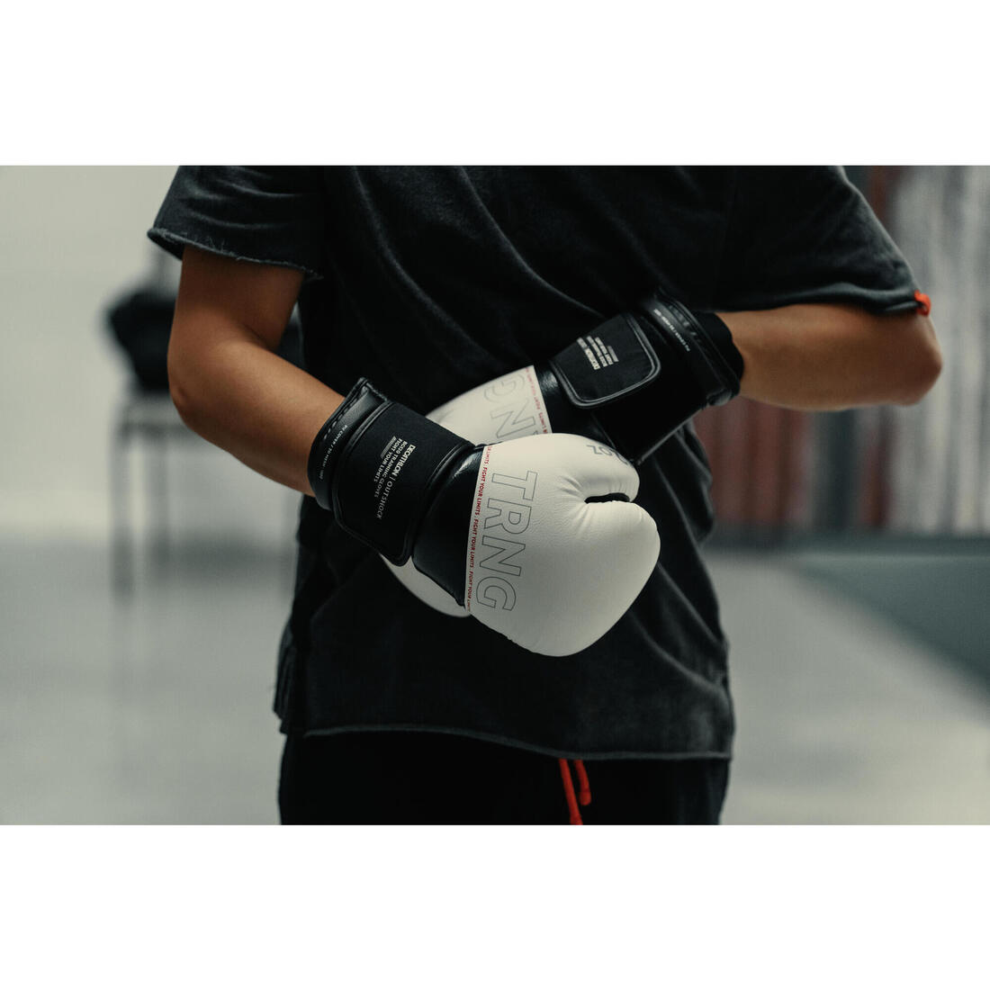 GANTS DE BOXE 120 NOIRS, GANTS D'ENTRAINEMENT