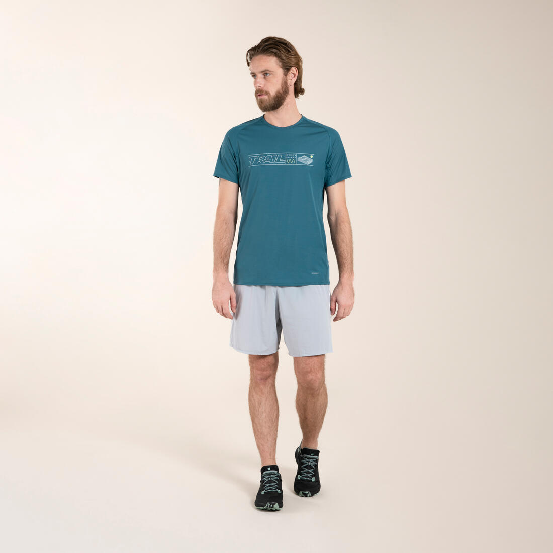 T-shirt de trail running résistant Homme - KIPRUN Run 500 Graph