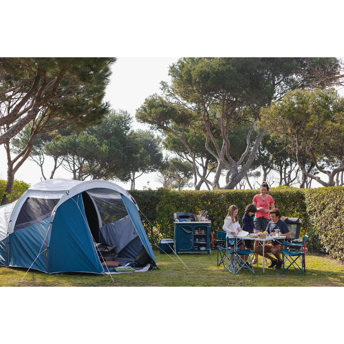 Tente de camping 4 places, Fresh & Black, Arpenaz 4.1