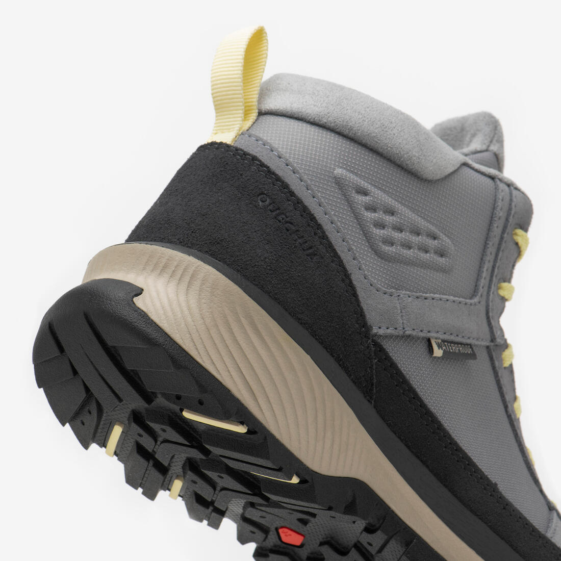 Chaussures de randonnée mid imperméables femme, NH500 Cuir WP